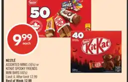 Shoppers Drug Mart NESTLÉ ASSORTED MINIS (50's) or KITKAT SPOOKY FRIENDS MINI BARS (40's) offer