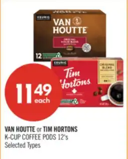 Shoppers Drug Mart VAN HOUTTE or TIM HORTONS K-CUP COFFEE PODS offer