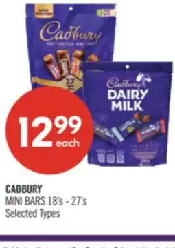 Shoppers Drug Mart CADBURY MINI BARS offer