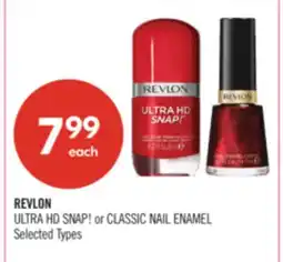 Shoppers Drug Mart REVLON ULTRA HD SNAP! or CLASSIC NAIL ENAMEL offer