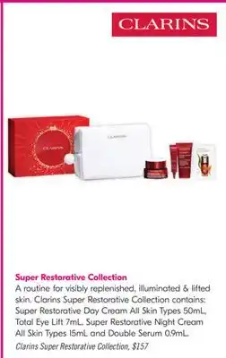 Shoppers Drug Mart Clarins Super Restorative Collection offer