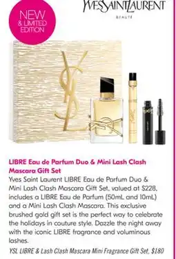 Shoppers Drug Mart YSL LIBRE & Lash Clash Mascara Mini Fragrance Gift Set offer