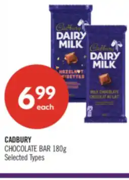 Shoppers Drug Mart CADBURY CHOCOLATE BAR 180g offer