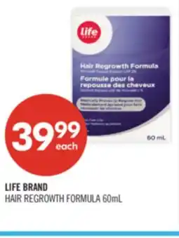 Shoppers Drug Mart LIFE BRAND HAIR REGROWTH FORMULA offer