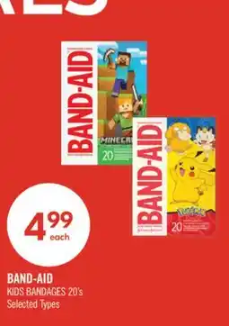Shoppers Drug Mart BAND-AID KIDS BANDAGES 20's offer