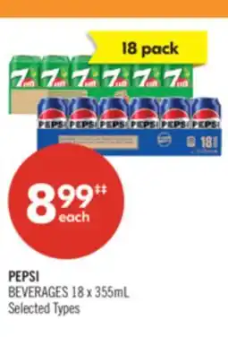 Shoppers Drug Mart PEPSI BEVERAGES 18 x 355mL offer