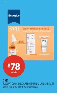 Shoppers Drug Mart RADIANT GLOW UNLOCKED VITAMIN C SKIN CARE SET offer