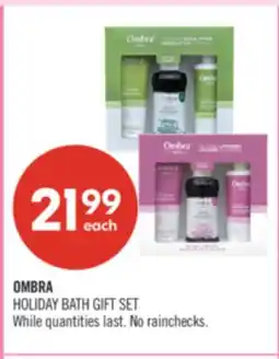 Shoppers Drug Mart OMBRA HOLIDAY BATH GIFT SET offer