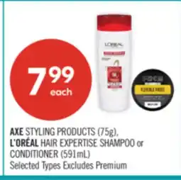 Shoppers Drug Mart XE STYLING PRODUCTS (75g), L'ORÉAL HAIR EXPERTISE SHAMPOO or CONDITIONER (591mL) offer