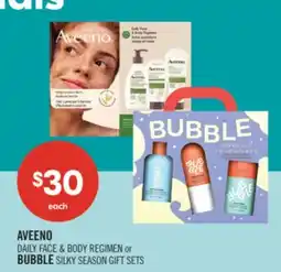 Shoppers Drug Mart DOVE DAILY FACE & BODY REGIMEN OR BUBBLE SILKY SEASON GIFT SETS offer