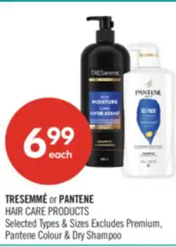Shoppers Drug Mart TRESEMMÉ or PANTENE HAIR CARE PRODUCTS offer