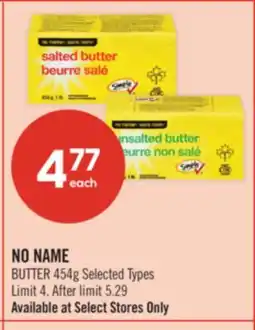 Shoppers Drug Mart NO NAME BUTTER offer
