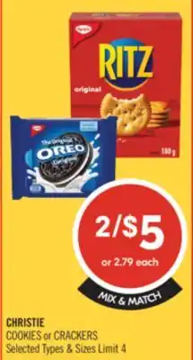 Shoppers Drug Mart CHRISTIE COOKIES or CRACKERS offer