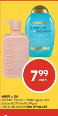 Shoppers Drug Mart MONDAY or OGX HAIR CARE PRODUCTS offer
