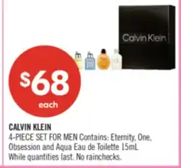 Shoppers Drug Mart CALVIN KLEIN 4-PIECE SET FOR MEN offer