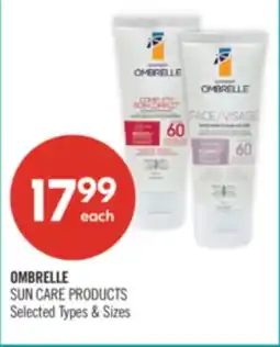 Shoppers Drug Mart OMBRELLE SUN CARE PRODUCTS offer