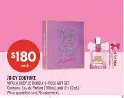 Shoppers Drug Mart JUICY COUTURE VIVA LA JUICY LE BUBBLY 3-PIECE GIFT SET offer