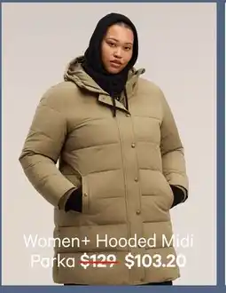 Joe Fresh Women + Hooded Midi Parka offer