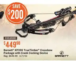 Cabela's Barnett XP390 TrueTimber Crossbow Package with Crank Cocking Device offer