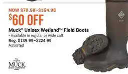 Cabela's Muck Unisex Wetland Field Boots offer