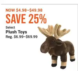 Cabela's Select Plush Toys offer