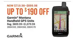 Cabela's Garmin Montana Handheld GPS Units offer