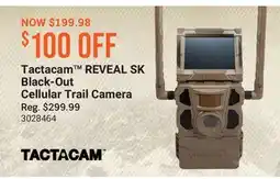 Cabela's Tactacam REVEAL SK Black-Out Cellular Trail Camera offer