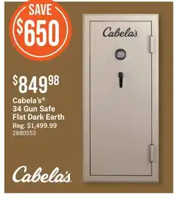 Cabela's Cabela's 34 Gun Safe Flat Dark Earth offer