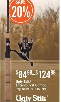 Cabela's Ugly Stik Elite Rods & Combo offer