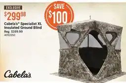 Cabela's Cabela's Specialist XL Insulated Ground Blind offer