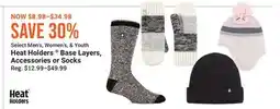 Cabela's Select Men's, Women's, & Youth Heat Holders Base Layers, Accessories or Socks offer