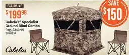 Cabela's Cabela's Specialist Ground Blind Combo offer