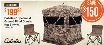 Cabela's Cabela's Specialist Ground Blind Combo offer
