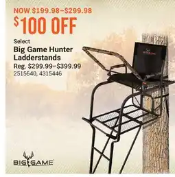 Cabela's Select Big Game Hunter Ladderstands offer