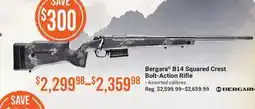 Cabela's Bergara B14 Squared Crest Bolt-Action Rifle offer