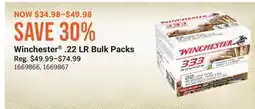 Cabela's Winchester .22 LR Bulk Packs offer