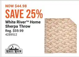 Cabela's White River Home Sherpa Throw offer