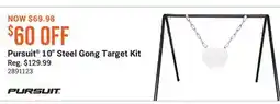 Cabela's Pursuit 10 Steel Gong Target Kit offer