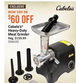 Cabela's Cabela's Heavy-Duty Meat Grinder offer