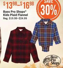 Cabela's Bass Pro Shops Kids Plaid Flannel offer