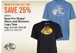 Cabela's Bass Pro Shops Men's and Women's Logo Tees offer