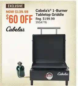 Cabela's Cabela's 1-Burner Tabletop Griddle offer