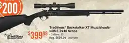 Cabela's Traditions Buckstalker XT Muzzleloader with 3-9x40 Scope offer