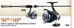Cabela's Daiwa Legalis LT Spinning Reels & Combos offer