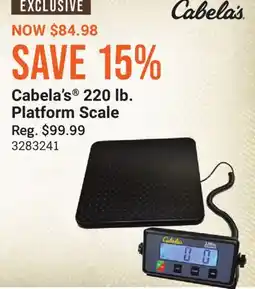 Cabela's Cabela's 220 lb. Platform Scale offer