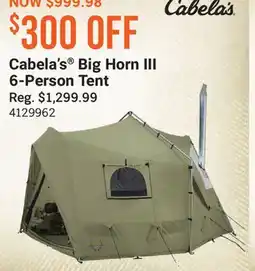 Cabela's Cabela's Big Horn III 6-Person Tent offer