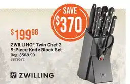 Cabela's ZWILLING Twin Chef 2 9-Piece Knife Block Set offer