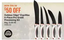 Cabela's Outdoor Edge ErgoMax 6-Piece Pro Grade Processing Kit offer