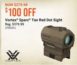 Cabela's Vortex Sparc Tan Red Dot Sight offer