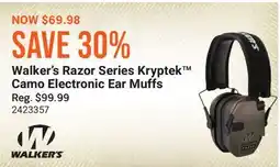 Cabela's Walker's Razor Series Kryptek Camo Electronic Ear Muffs offer